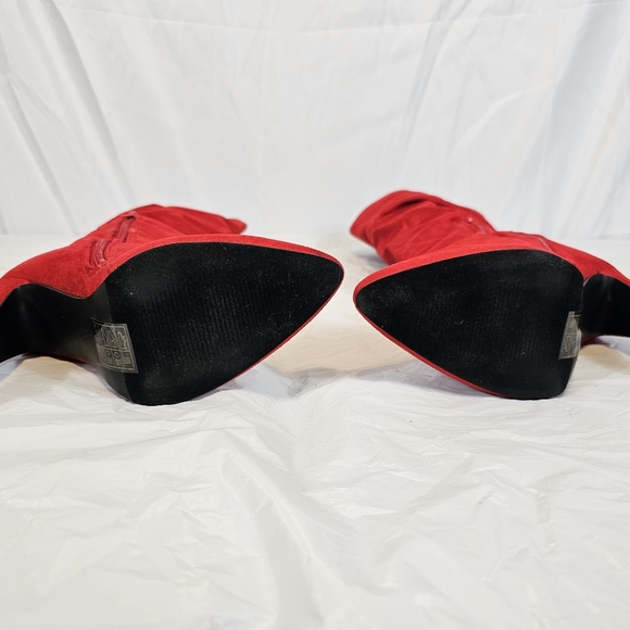 Yoki BOOTS RED Sz 8 - Picture 5 of 7